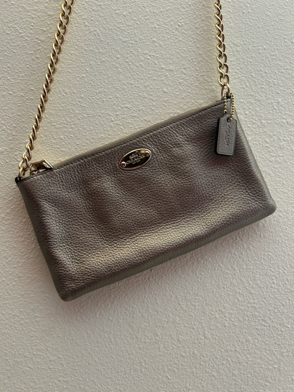 Coach pebble leather bag